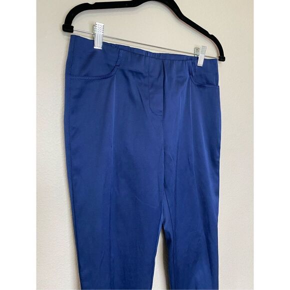 Zac & Rachel Blue Sheen Pixie Pants - Picture 4 of 5